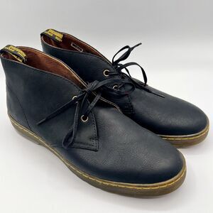 Dr. Martens Cabrillo Desert Boots Black Wyoming Leather Men Sz 10 Women Sz 11
